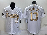 Atlanta Braves #13 Ronald Acuna Jr Number White 2022 All Star Stitched Cool Base Nike Jersey,baseball caps,new era cap wholesale,wholesale hats